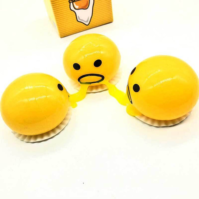 TWINZEN Puking Ball, Cute Yellow Round